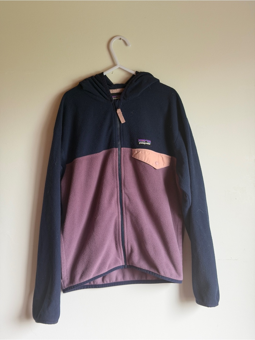 Patagonia Kids Hooded Fleece Jacket Medium